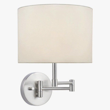 Kasen 1 Light Swing Arm Wall Sconce by Lite Source - LS-16515WHT