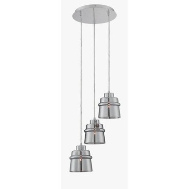Sparta 3 Light Small Pendant by Lite Source - LS-19143