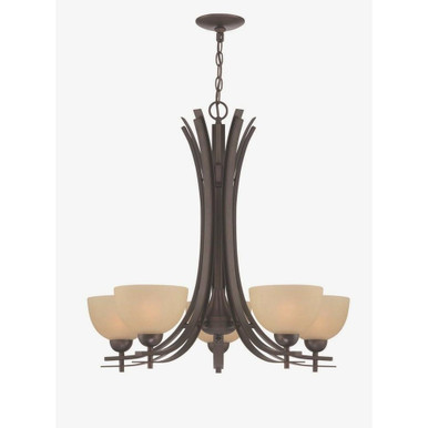 Frenchie 5 Light Medium Large Chandelier By Lite Source - LS-18495