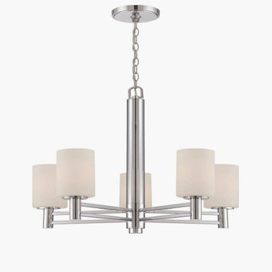 Jerrell 5 Light Medium Chandelier By Lite Source - LS-19555C/FRO