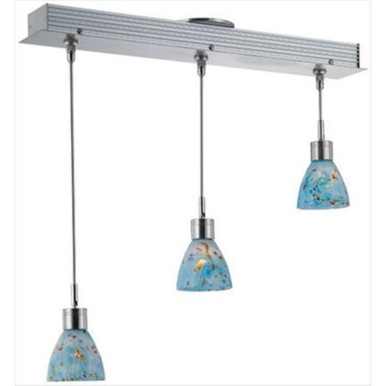 Cantina 3 Light Pendant by Lite Source - LS-19473AQUA