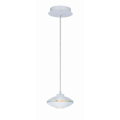 Espace 1 Light Mini Pendant by Lite Source - LS-19957WHT