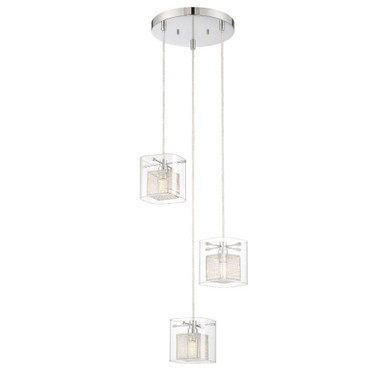 Dahl 9W 3 LED Light Small Pendant by Lite Source - LS-19576