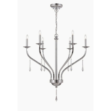 Farica 6 Light Large Chandelier By Lite Source - LS-19616