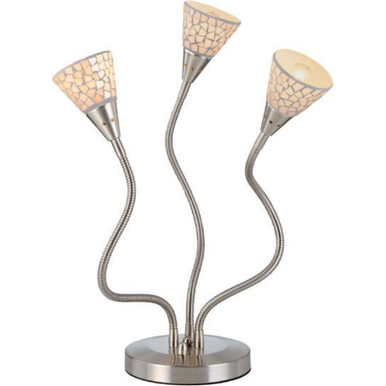 Calista Three Light Table Lamp by Lite Source - LS-20488WHT/MOS