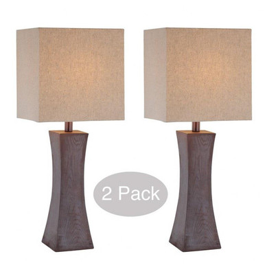 Enkel 2 Light Table Lamp (Pack of 2) 26.5 x 11 Inches by Lite Source - LS-21330/2PK