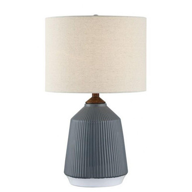 Saratoga 1 Light Table Lamp 23.5 x 14 Inches by Lite Source - LS-23350GREY