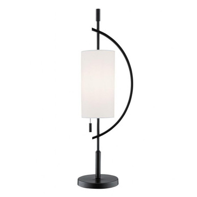 Renessa 1 Light Table Lamp 31.5 x 8 Inches by Lite Source - LS-23505BLK/WHT