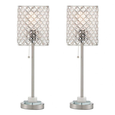 Calvine 1 Light Table Lamp (Pack of 2) 22.25 x 6.75 Inches by Lite Source - LS-23748/2PK