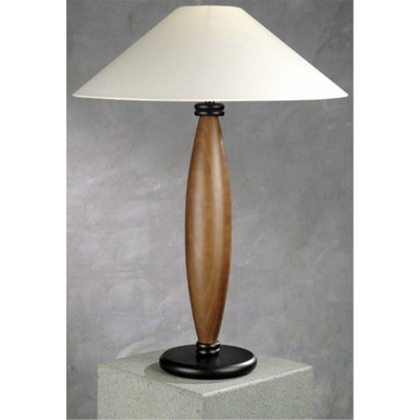 Basics One Light Wood Table Lamp by Lite Source - LS-3321LNAT/BLK