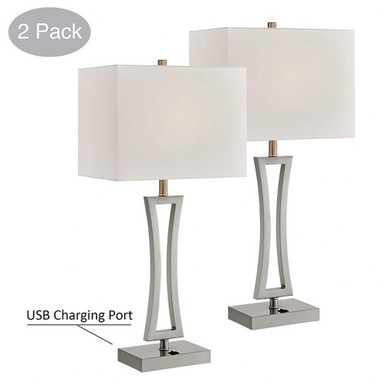 Orleano 2 Light Table Lamp (Pack of 2) 28 x 13 Inches by Lite Source - LS-23679/2PK