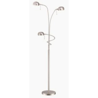 Denzel Three Light Floor Lamp by Lite Source - LS-82100PS