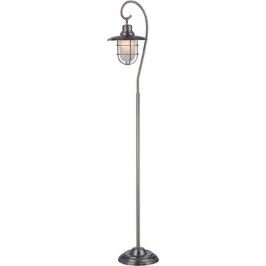 One Light Floor Lamp 9 Inches Wide by 58 Inches High by Lite Source - LS-81455AB
