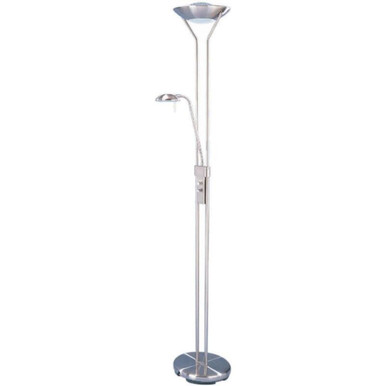 Duality II Torchiere/Reading Lamp by Lite Source LS-80984PS