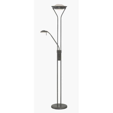 Duality II Two Light Torchiere/Reading Lamp by Lite Source - LS-80984D/BRZ
