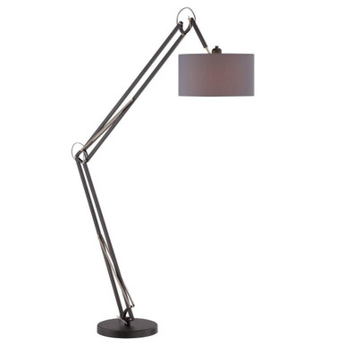 Kailano One Light Floor Lamp 15 Inches by 85 Inches High by Lite Source - LS-82844BLK