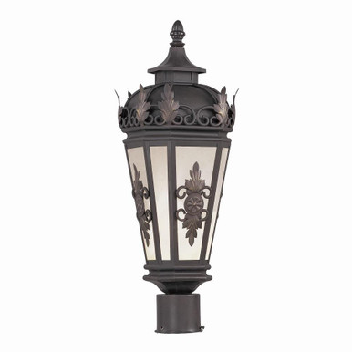 Berkshire 1 Light Outdoor Post Top Lantern 22 x 7.5 Inches by Livex  - 2194-07