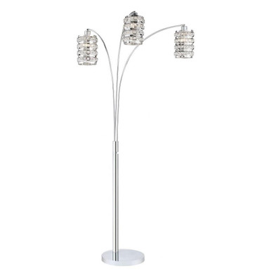 Valerie Three Light Arch Floor Lamp 40 x 86 Inches High by Lite Source - LS-83307