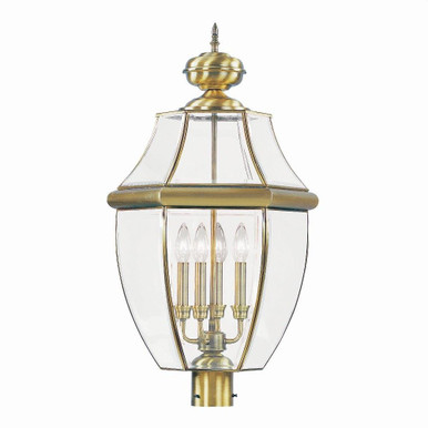 Monterey 4 Light Outdoor Post Top Lantern 16 x 29 Inches by Livex  - 2358