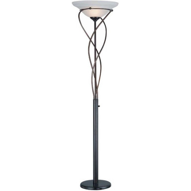 One Light Torchiere by Lite Source - LS-9640D/BRZ