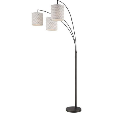 Vasanti 18W 3 LED Arch Floor Lamp 85 x 13 Inches by Lite Source - LSF-82533