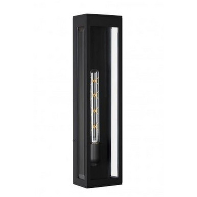 Avenue 1 Light Outdoor Wall Lantern 24 Inch Tall by Avenue - AV9907-BLK