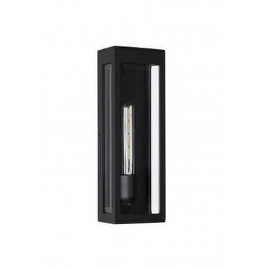 Avenue 1 Light Outdoor Wall Lantern 18 Inch Tall by Avenue - AV9906-BLK