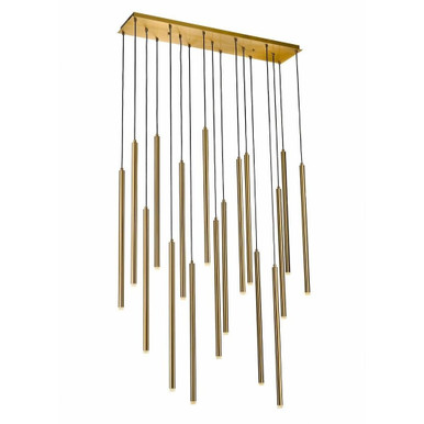 Filmore Ave 51W 17 LED Light Linear Chandelier by Avenue - hf2802-ab