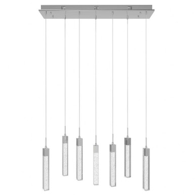 Glacier Avenue 42W 7 LED Light Small Pendant by Avenue - hf1900-7-gl-ch