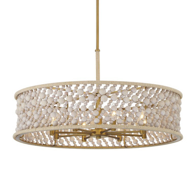 Horsmore 8 Light Pendant 16 Inch Tall and 29.5 Inch Wide by Minka Lavery - 3646-870