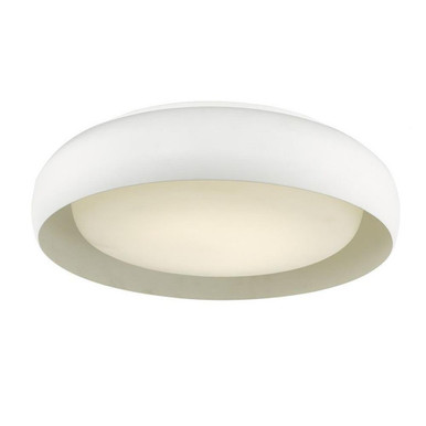 Euphoria 20W 1 LED 15 Inch Wide Flush Mount by Abra - 30060FM-WH-Euphoria