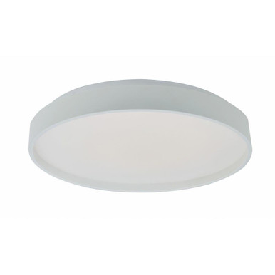 Tambourine 15W 1 LED Flush Mount by Abra - 30051FM-WH-Tambourine