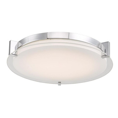 Matrix 1 Light 18 Inch Wide Flush Mount by Abra 30018FM-CH - 30018FM-CH-Matrix