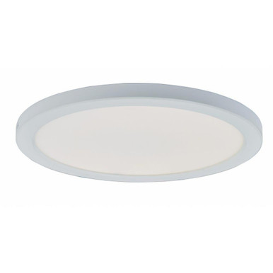 Trix 20W 1 LED 12 Inch Wide Flush Mount by Abra - 30022FM-WH-Trix