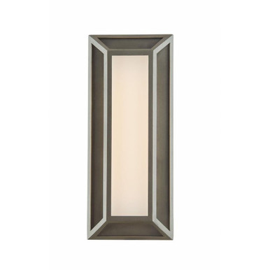 Cell 12W 1 LED Low Profile Wall Sconce 12 Inch Tall by Abra - 50084ODW-304STS-Cell