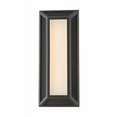 Cell 16W 1 LED Low Profile Wall Sconce 12 Inch Tall by Abra - 50084ODW-MB-Cell