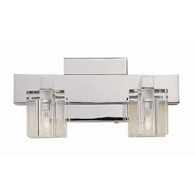 2 Light Vanity Light 11 Inch Wide by Trans Globe - 2842 PC