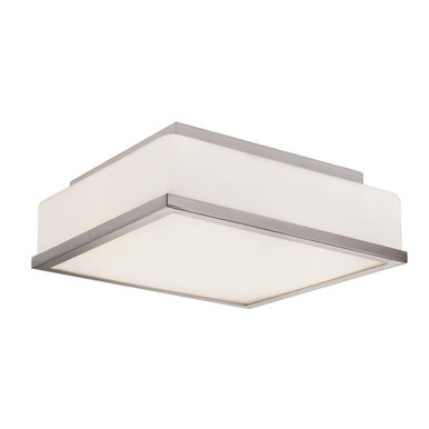 2 Light 13 Inch Wide Square Flush Mount by Trans Globe - 10091 PC
