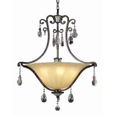 Crystal Flair 6 Light Large Pendant by Trans Globe - 3967