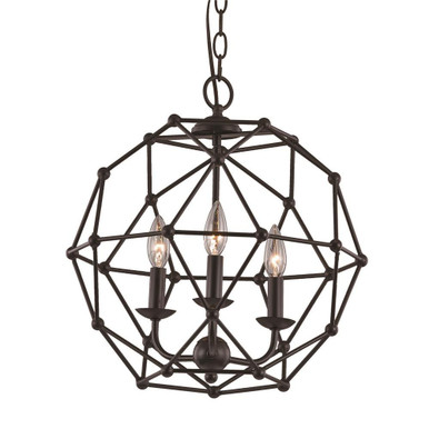 3 Light Medium Pendant 17.5 Inch Tall by Trans Globe - 10343 ROB