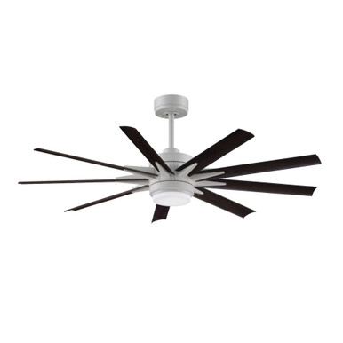 Odyn Custom 9 Blade Ceiling Fan with Light Kit 56 Inches Wide by Fanimation - FPD8152BLW56103