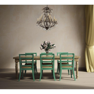 Crystal Flair 21 Light Oversized Chandelier by Trans Globe - 3961