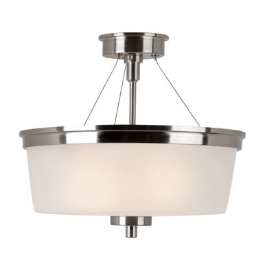 Urban Swag 2 Light 14 Inch Wide Semi Flush Mount by Trans Globe - 70335-1 BN