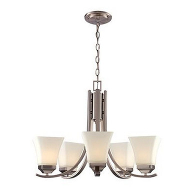 Cameo 5 Light Medium Chandelier by Trans Globe - 70645 BN