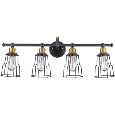 Constitution 4 Light Vanity Light by Trans Globe - 70814 ROB