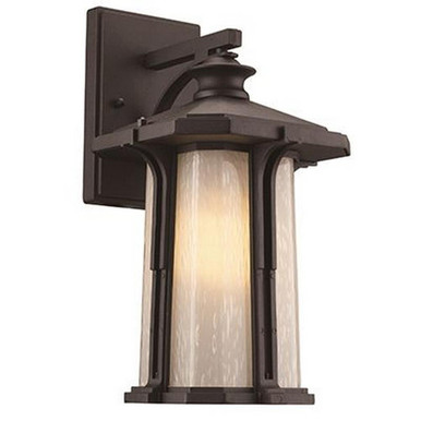 Rancho 1 Light Outdoor Wall Lantern by Trans Globe - PL-40941 BK