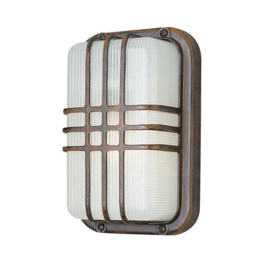 1 Light Outdoor High Rectangular Bulkhead Wall Mount by Trans Globe - PL-41104 SAL