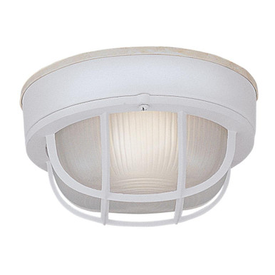 Marine Style Lanterns 1 Light 7 Inch Wide Flush Mount by Designers Fountain - 2073-wh
