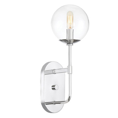 Welton 1 Light Wall Sconce by Designers Fountain - 92001-ch