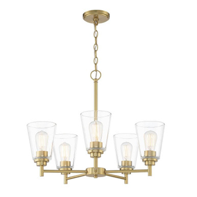 Westin 5 Up Light Medium Chandelier by Designers Fountain - 95785-BG